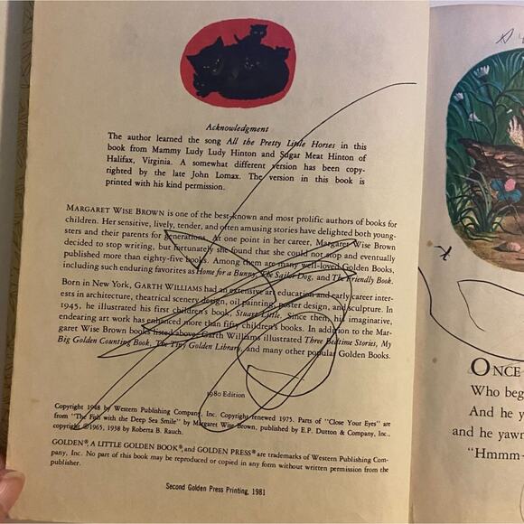 Little Golden Book The Sleepy Junk Journal Book Hardcover Margaret Wise Brown 81 - Picture 7 of 12